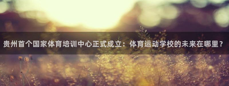 尊龙官网下载招商电话是多少：贵州首个国家体育培训中心正式成立